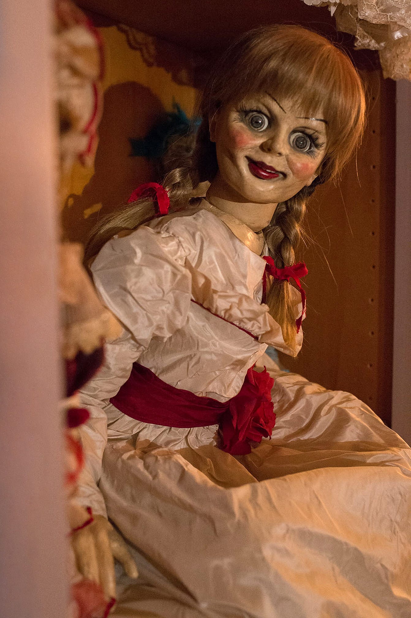 annabelle the doll in museum